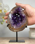 Natural Uruguayan Amethyst Cluster, Stand Included - MWS1583