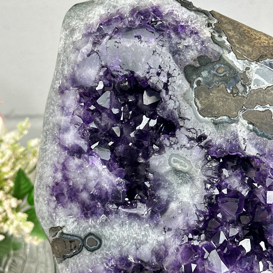 Deep Purple Amethyst Geode, Premium Quality Amethyst - AWS0212