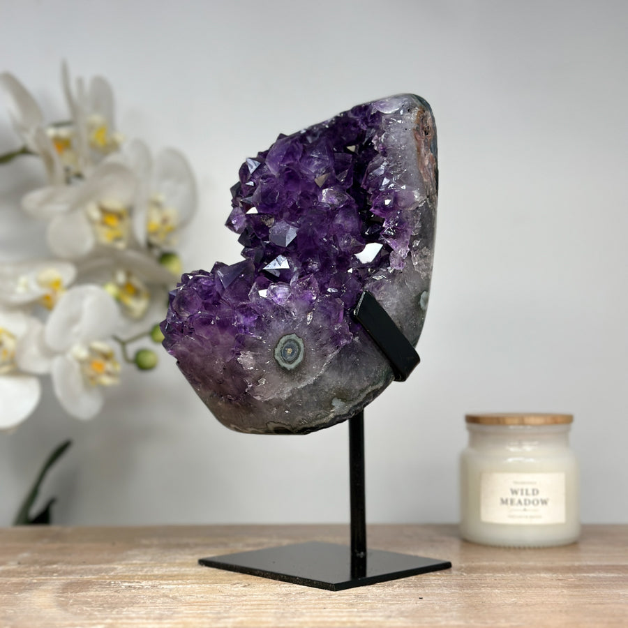 Natural Uruguayan Amethyst Crystal - Perfect for Office Decor - MWS1648