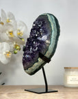 Deep Purple Natural Amethyst & Green Jasper CLuster Specimen - MWS1482