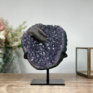 Natural Uruguayan Amethyst with Beautiful Calcite Formation - MWS1066