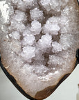 Beautiful Quartz & Agate Geode with Unqiue Stalactite Formations - MWS1582