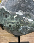 Beautiful Grey Tone Sugar Druzy Geode - MWS1692