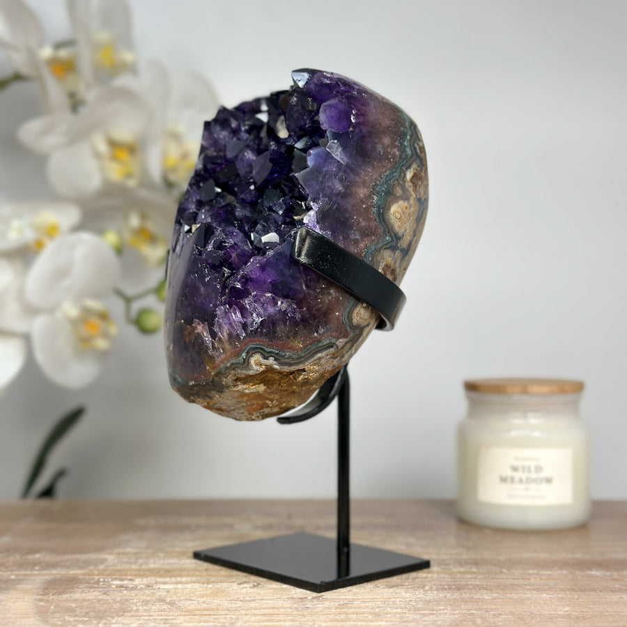 Natural Deep Purple Natural Amethyst Crystal - MWS1697