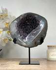 Exeptional Natural Galaxy Amethyst Druzy Geode & Quartz Shell - MWS1647