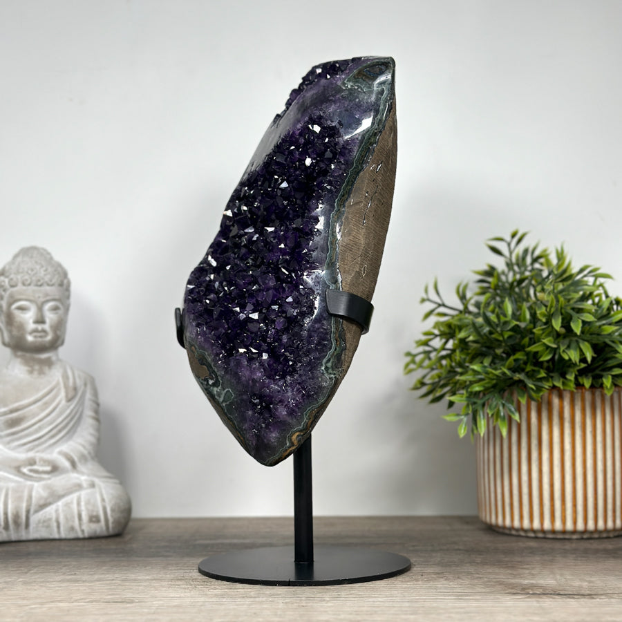 XXL A grade Amethyst Stone, Handmade Display Specimen - MWS0068