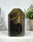 Large Natural Amethyst & Agate Stone Obelisk  - STP0144