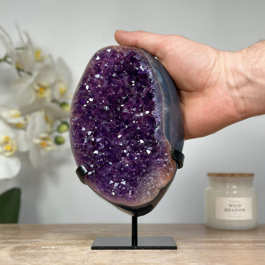 Stunning Colorful Amethyst &amp; Agate Freeform Crystal - MWS1318