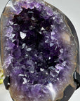 Natural Amethyst Stone Geode with Agate Shell - MWS1611