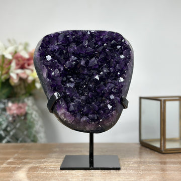A+ Grade Natural Uruguayan Amethyst Crystal Cluster, Perfect for Office or Workspace Decor - MWS0953