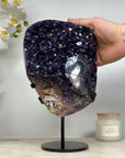 Deep Purple Amethyst Cluster with Stalactite Eye Formation - MWS1436