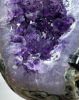 Natural Amethyst, Green Jasper & Quartz Stone Geode - MWS1570