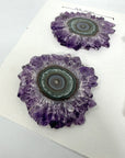 High-Quality Amethyst Stalactite Slices for Jewelers - Wholesale Bulk Pack - STS0019