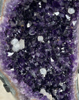 Huge Deep Purple Amethyst Formation - Metallic Stand Included - MWS0898