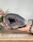 Unique Natural Amethyst Stone Geode: A Vibrant, Energy-Enhancing Showpiece - AMGE0172