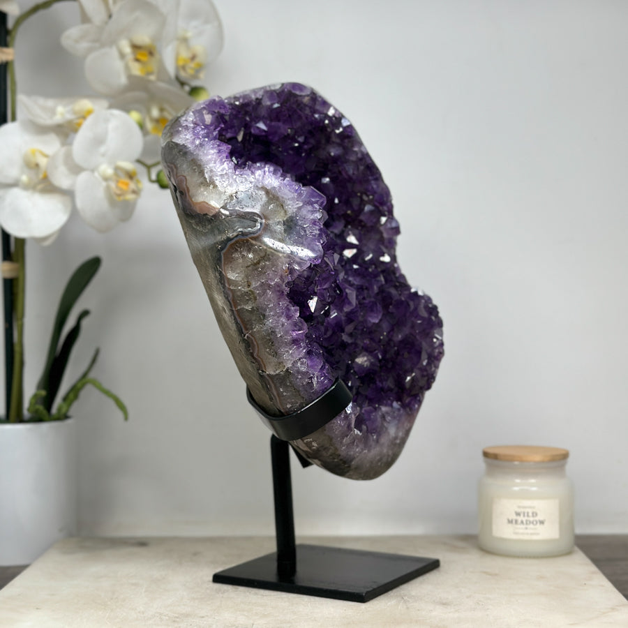 Large Stunning Amethyst Specimen with Beautiful &amp; Shinny Crystals - MWS1576