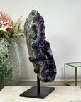 XXL Amethyst & Green Jasper Crystal Cluster with Calcite Inclusions - MWS0897