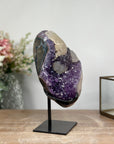 Amethyst Cluster with Calcite Formation - Enhances Your Desk with Natural Elegance. - MWS0882