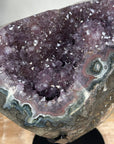 Natural Amethyst Geode, Metallic Stand Included - MWS1396