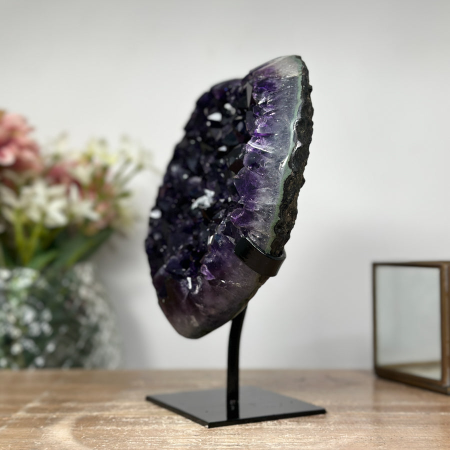 A+ Geade Uruguayan Amethyst Heart - HST0195