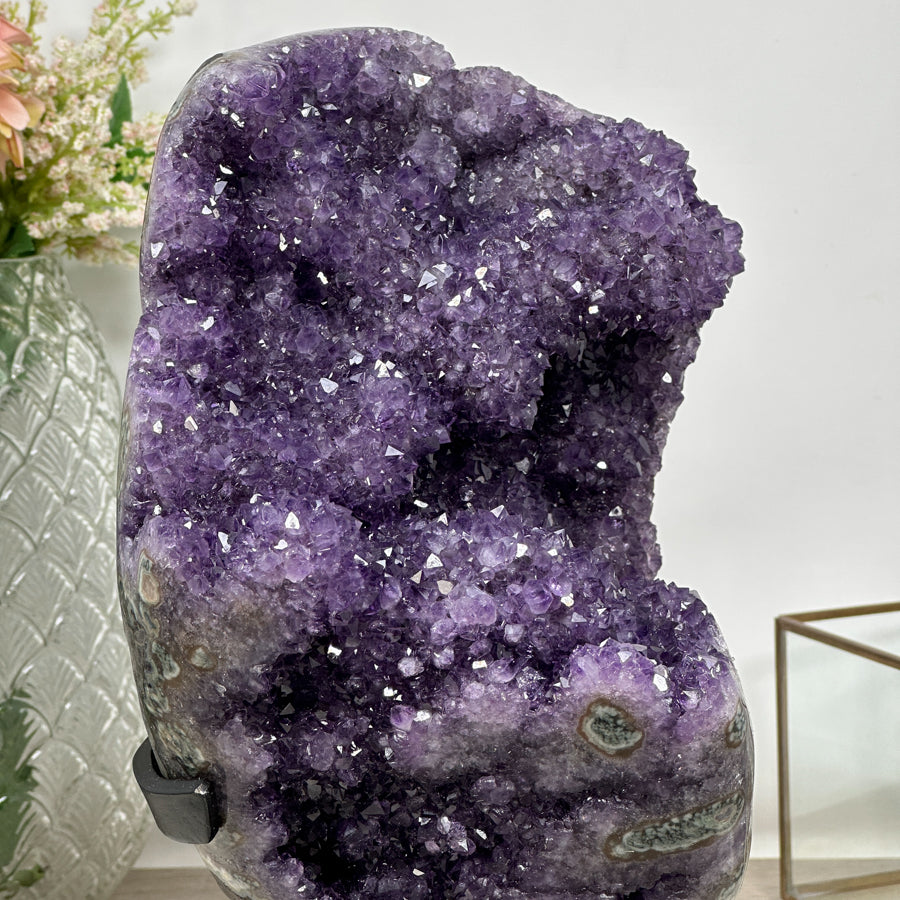 Unique Natural Amethyst Specimen with Stalactite Formations - MWS0896