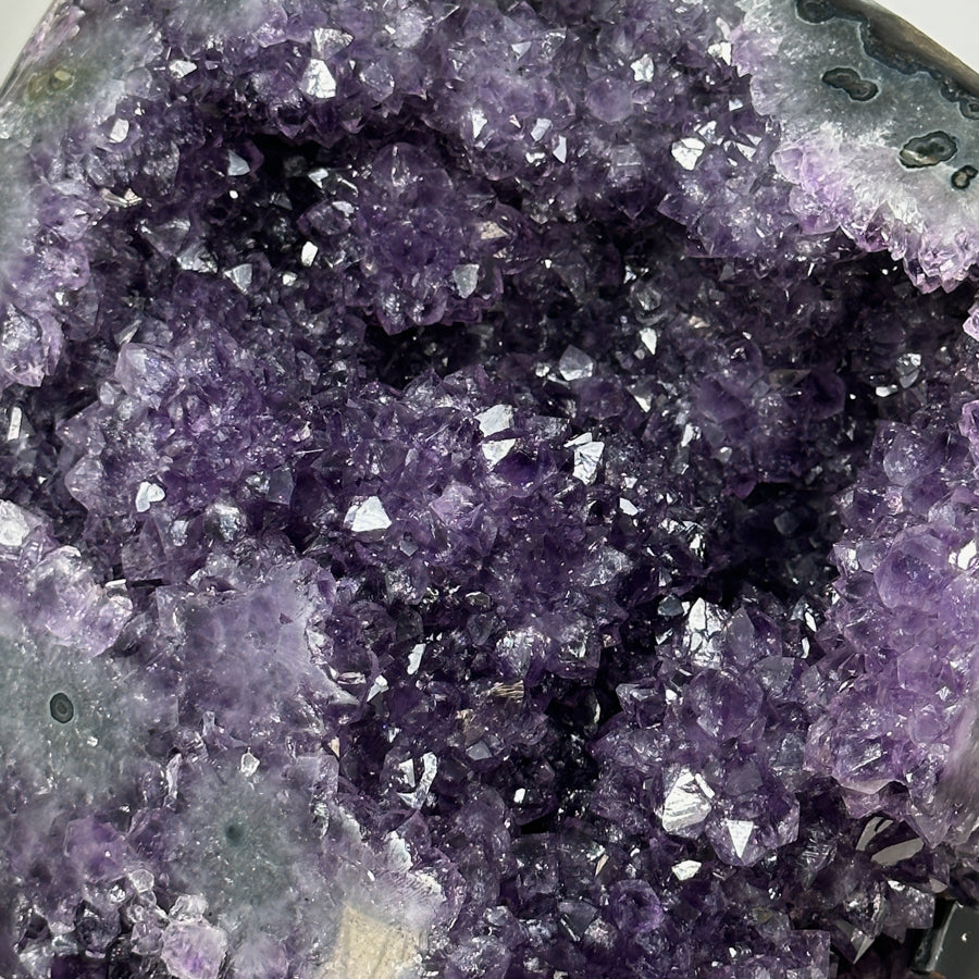 Stunning Natural Amethyst Geode with Unique Crystal Formations - AWS1259