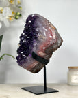 Amethyst Cluster with Red Jasper Banding - MWS1303