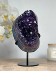 Deep Purple Amethyst & Blue Agate Crystal - MWS1594