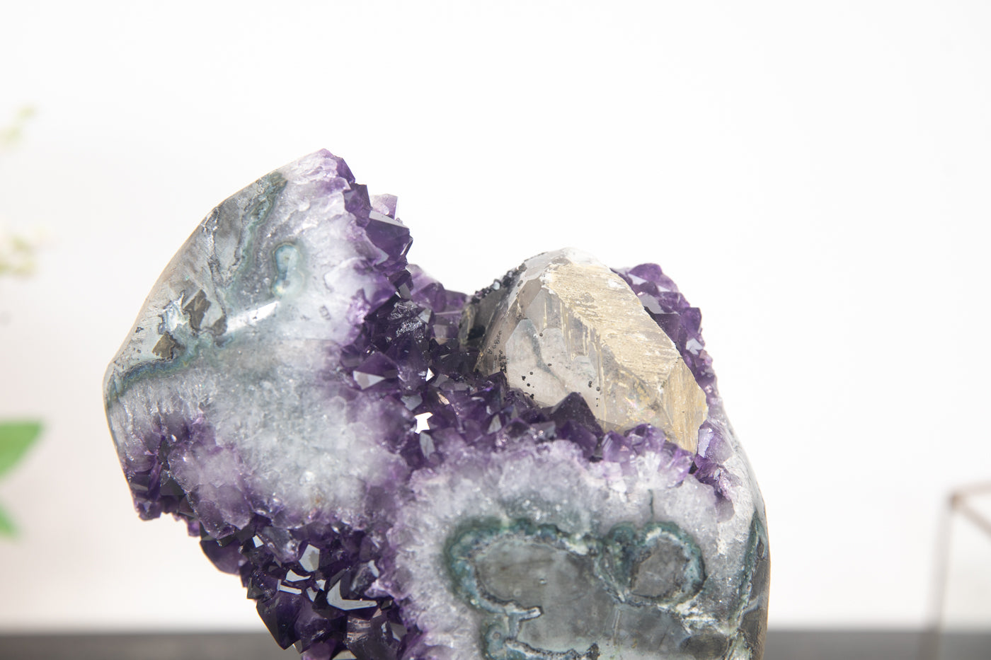 XXL Polished Amethyst Freeform with Large and Deep Purple Crystals - MWS0368