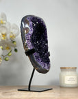 Natural Uruguayan Amethyst Geode with Agate Shell - MWS1605