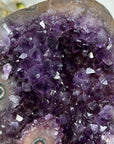 Unique Amethyst Geode with Stalactite Eyes & Deep Purple Crystals - MWS1585