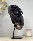 Deep Purple Amethyst Cluster with Stalactite Eye Formation - MWS1436