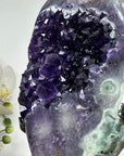 Top Quality Amethyst & Green Jasper Stone Geode - MWS1526