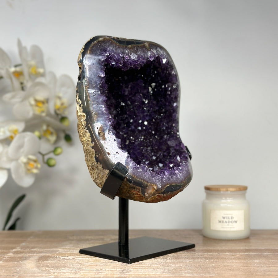 Stunning Natural Amethyst Geode, Perfect for Home Decor - MWS1663