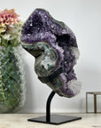 Beautiful Amethyst Cluster with Green Jasper Shell - MWS1155