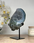 Beautiful Grey Tone Sugar Druzy Geode - MWS1692