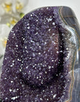 Beautiful Amethyst & Blue Agate Geode with Rare Formation - MWS1638