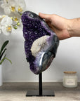 Natural Amethyst Geode with Beautiful Calcite Formations - MWS1718