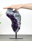 XXL Polished Amethyst Freeform with Large and Deep Purple Crystals - MWS0368