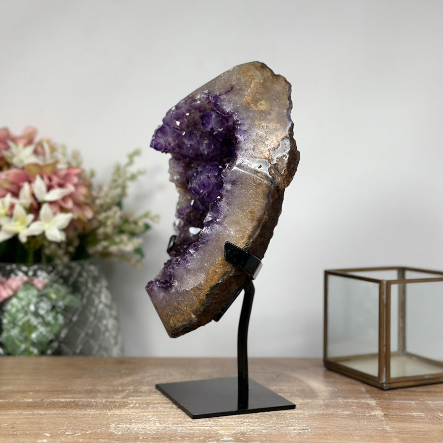 Large Natural Amethyst from Uruguay - Stunning Gemstone Decor - MWS0891