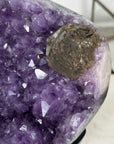 Natural Amethyst Stone Crystal with Calcite Formation - Unique Decorative Piece - MWS0895