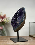 Premium Deep Purple Amethyst with Fixed Stand - AWS0544