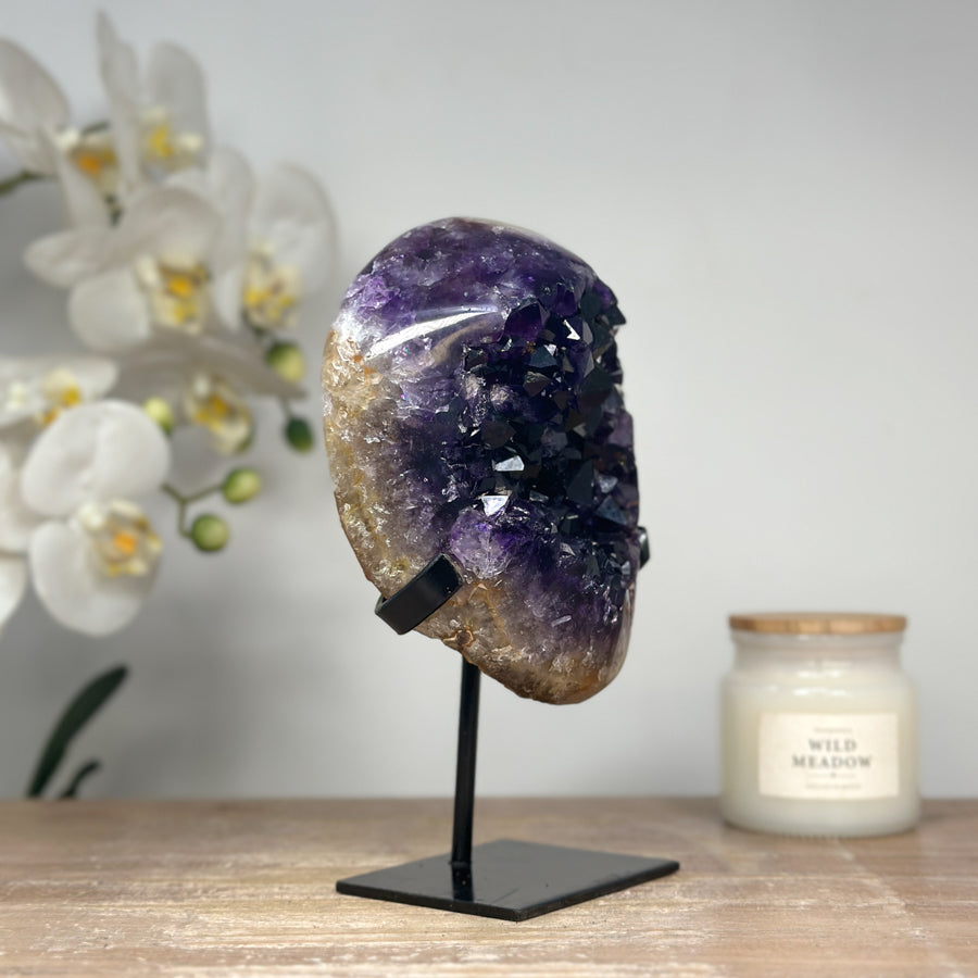 Natural Deep Purple Amethyst Cluster - MWS1675