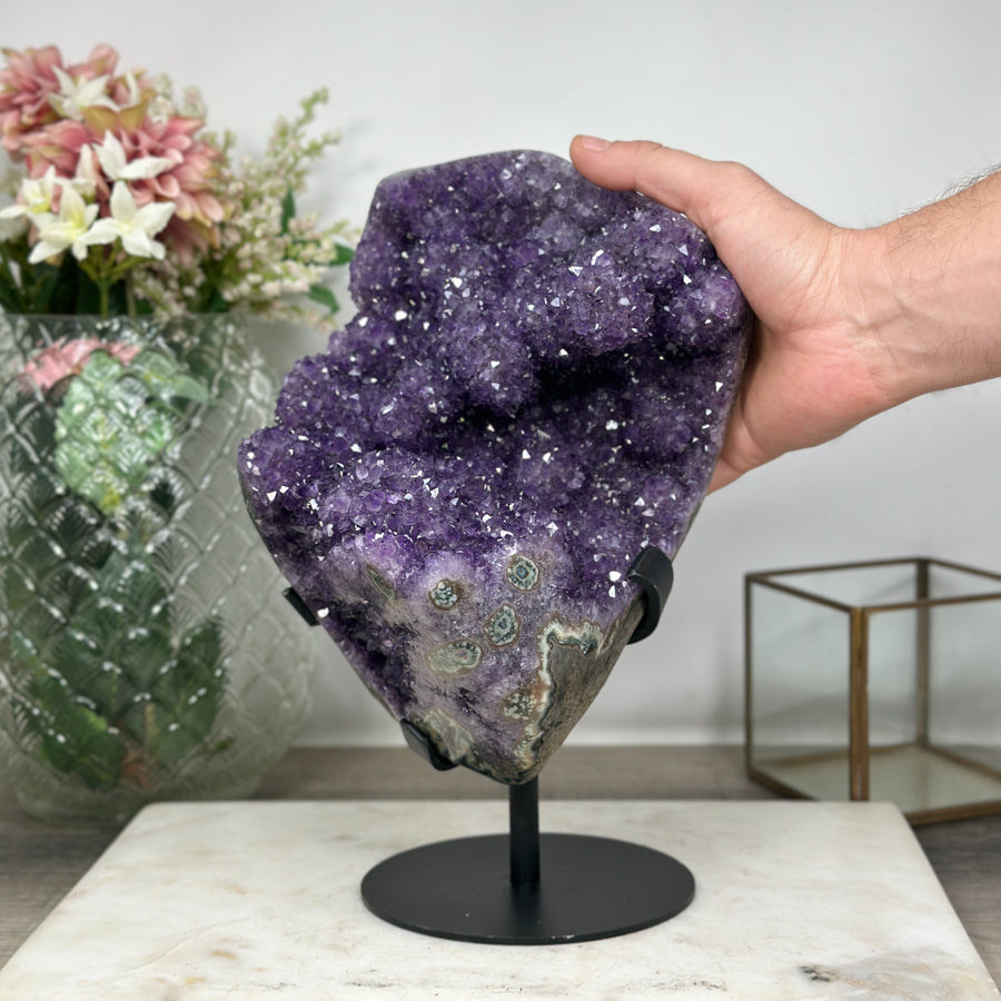 Unique Natural Amethyst Specimen with Stalactite Formations - MWS0896