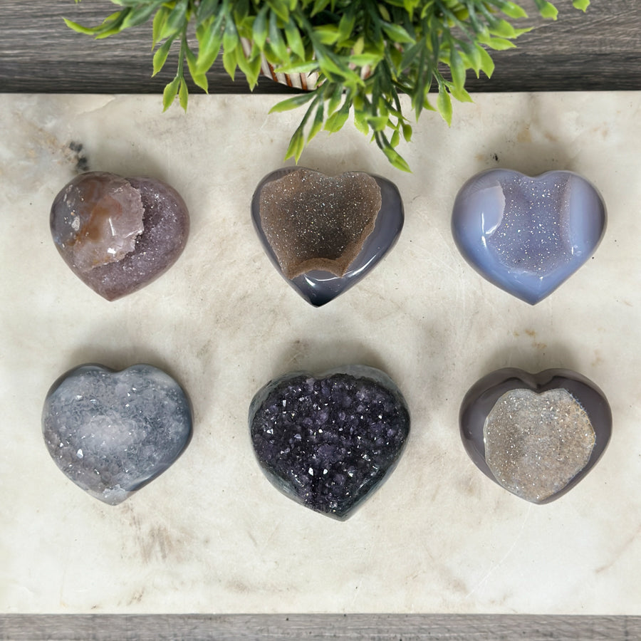 Mixed Minerals Hearts Set - MHLT0263