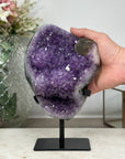 Natural Amethyst Stone Crystal with Calcite Formation - Unique Decorative Piece - MWS0895