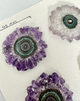 High-Quality Amethyst Stalactite Slices for Jewelers - Wholesale Bulk Pack - STS0019