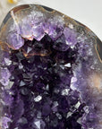 Natural Amethyst Stone Geode with Agate Shell - MWS1611