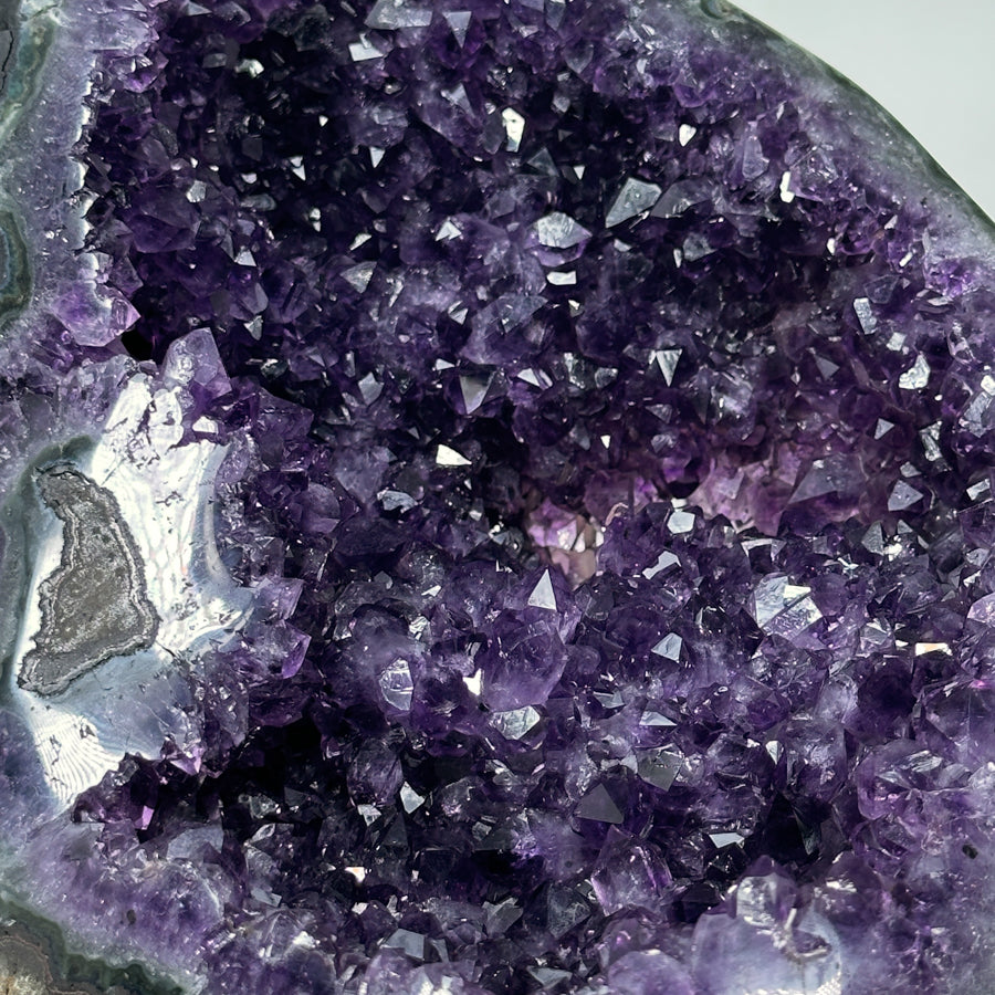 Beautiful Natural Amethyst Geode with Cut Base - CBP0531