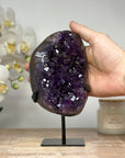 A+ Grade Natural Amethyst from Uruguay, Stand Included - MWS1676